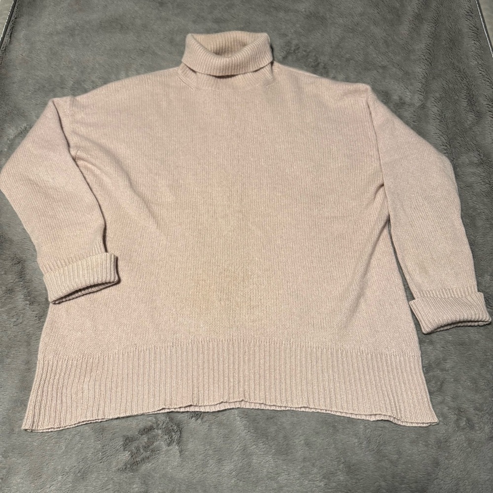 Skull Cashmere Turtleneck Sweater
